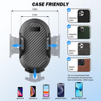 Car Cup Holder with 360° Rotation & Adjustable Arm