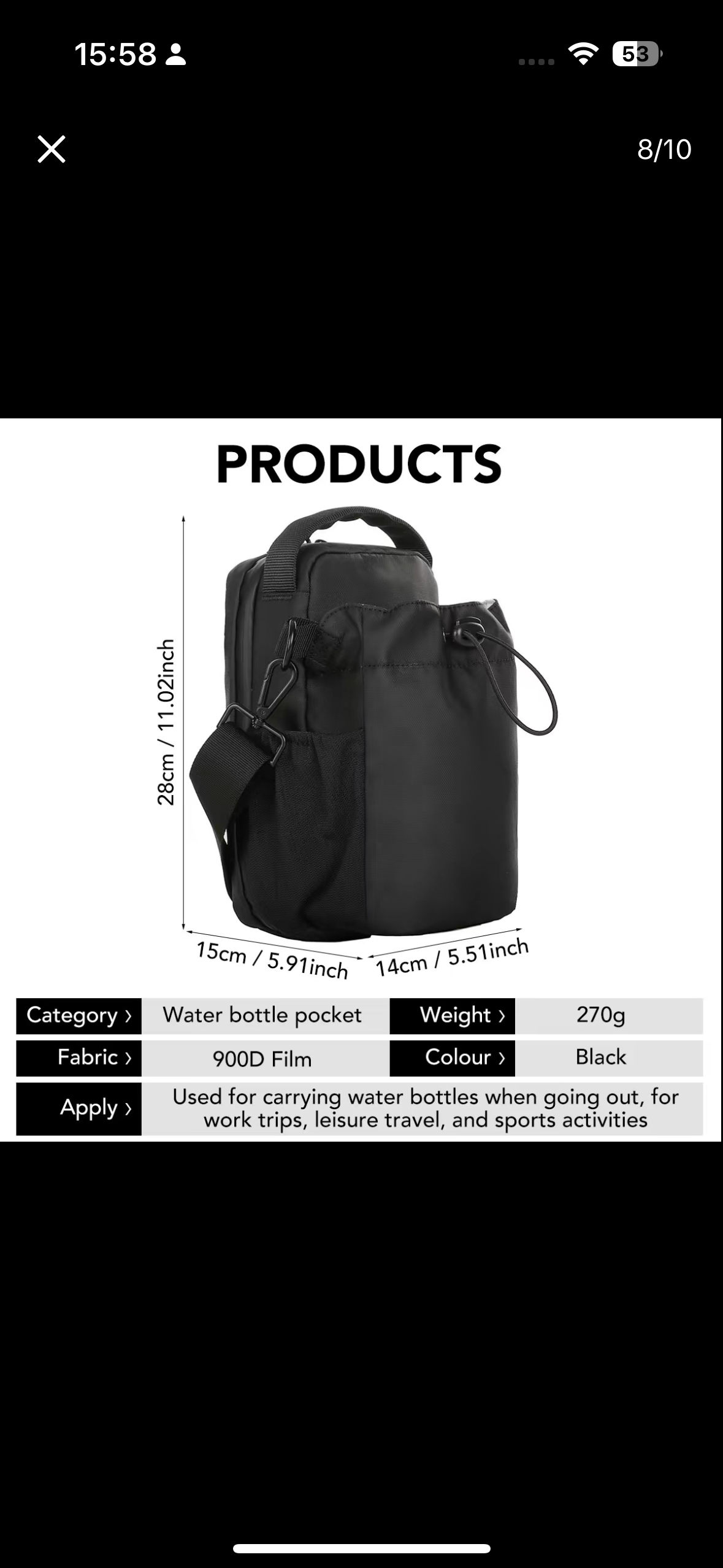 Magnetic Gym Bag Organizer