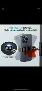 Magnetic Phone Holder - 360 Degree Adjustable, Strong Portable Phone Mount for Gym Home Work.