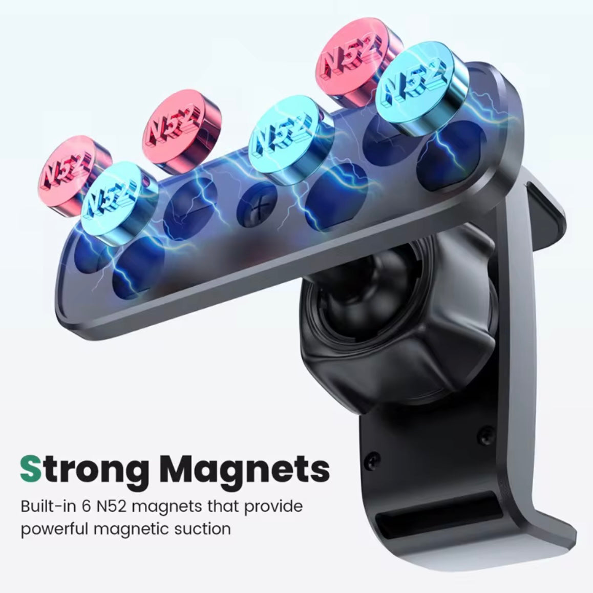 Magnetic Phone Holder - 360 Degree Adjustable, Strong Portable Phone Mount for Gym Home Work.