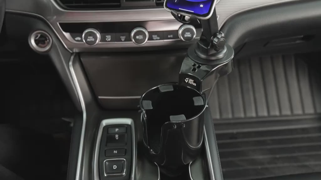 Car Cup Holder with 360° Rotation & Adjustable Arm